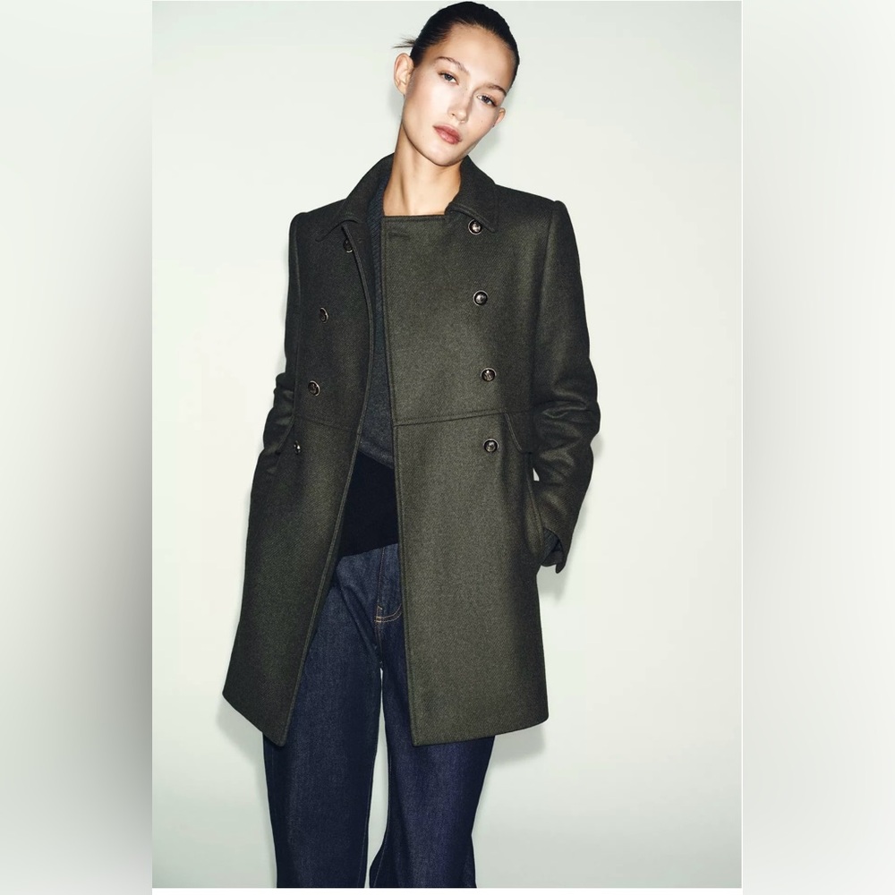 ZW Double-Breasted Wool blend Coat